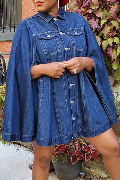 plus size maxi dress with denim jacket Cropped Jean Jacket With A Maxi Dress On Plus Size Styling For Spring With  Catherines