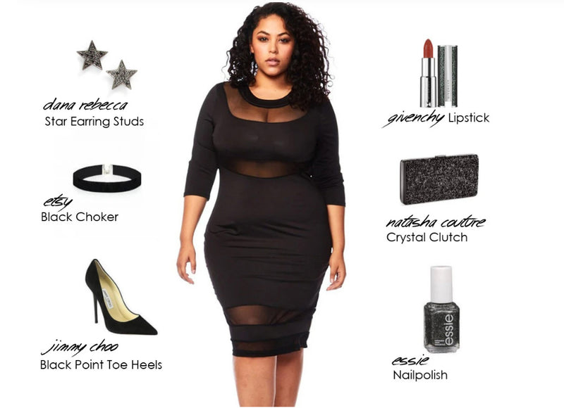Stay Sleek in our See Through Mesh Bodycon Black Dress