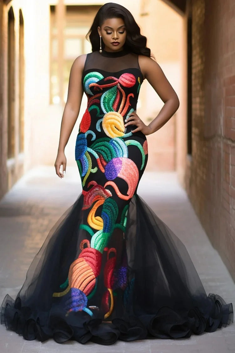 plus size black fishtail dress Amazon.com: Women Dresses Black Short Sleeve Lace Fishtail High Waist Ruffle Formal Gowns and Evening Dresses : Clothing, Shoes & Jewelry