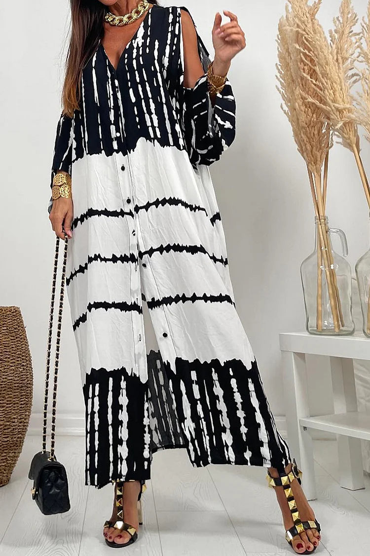 Plus Size Vacation White Cutout V Neck Maxi Dress